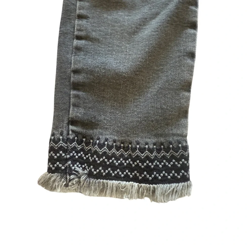 NWT Mavi Tess Gray High Rise Skinny Jeans Women's Distressed Frayed Hem 28/27 - Picture 13 of 14